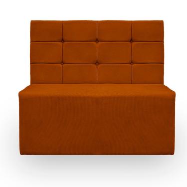 Imagem de Canto Alemão Confortável Para Apartamento Cozinha E Restaurantes Suede Cor Terracota