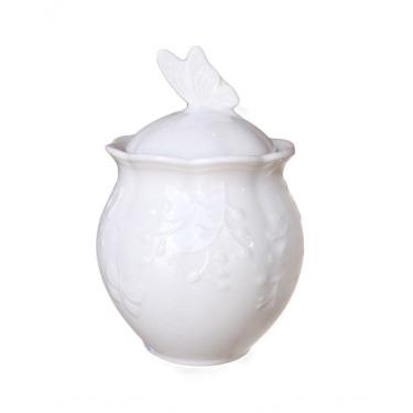 Imagem de Açucareiro De Porcelana Butterfly Flowers Borboletas 13cm Lyor