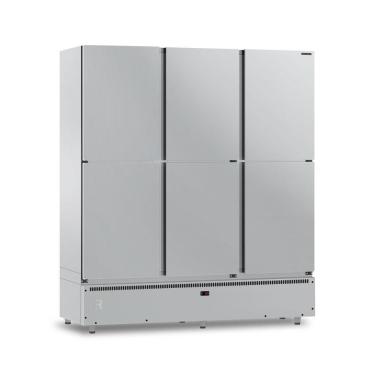 Imagem de Mini Câmara 6 Portas Resfriados 1152 Litros Inox 0 A 7ºC Ar Forçado Motor Inferior MCR6P Refrimate 220V