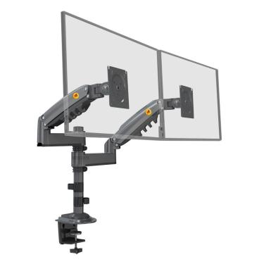 Imagem de Suporte Braço Articulado 2 Monitores 17 A 34 Pistão A Gás H180 Nb