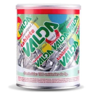 Imagem de Chiclete Tablete Gomas de Mascar Valda - Pote com 100 un