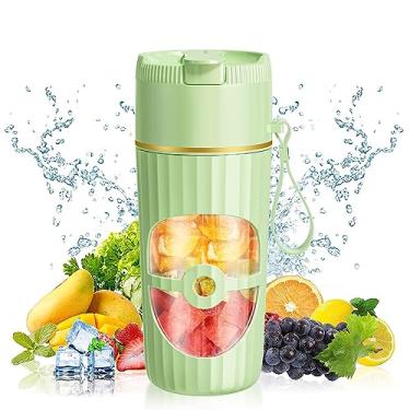Imagem de PONDI Liquidificador Portátil De Vidro Para Smoothies E Shakes - Usb-C Recarregável, 15 Oz/450 Ml, Mini Pessoal Sem Fio, Misturador Frutas, Ideal Casa, Viagens, Praia, Escritório, Uso Esportivo (Ver