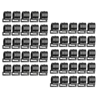 Imagem de UGPLM 50x Clipes de mastro de barraca Ganchos de corda elástica Acessórios para pendurar cordas Ganchos para pendurar barracas Clipe para fixar toldos de, 25mm