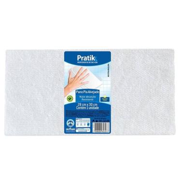 Imagem de Pano Alvejado Pratik para Pia 28x30cm - Embalagem com 24 Unidades