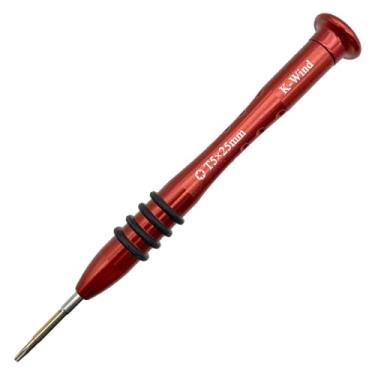Imagem de Chave de fenda Torx T5, mini chave de fenda compatível com bateria e disco rígido, teclados, laptops, magnética, leve, aço S2, tampa de giro suave, aderência antiderrapante