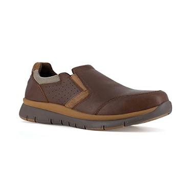 Imagem de Rockport Sapato masculino casual Primetime casual para trabalho com biqueira de segurança, Marrom, 7 Wide