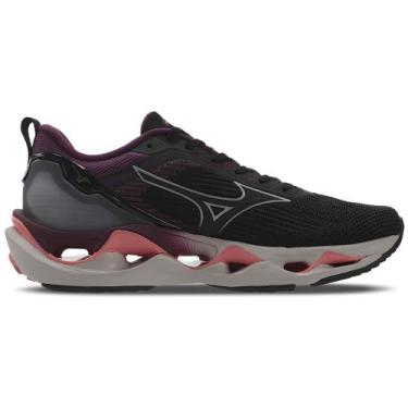Imagem de Tênis de Corrida Feminino Mizuno Wave Stratos 3, Preto, 40
