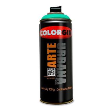 Imagem de Spray Tinta Acrílica Arte Urbana Verde Menta 909 - Colorgin 400ml