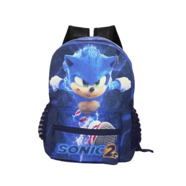 Imagem de Mochila Escolar Infantil Bolsa Sonic O Filme Grande Costas - TOYS 2U