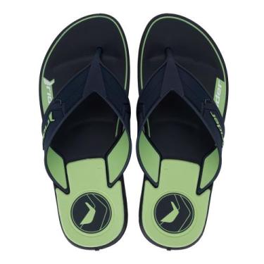 Imagem de Chinelo Masculino Rider Start III Tiras Largas Marinho Verde - GRENDEN