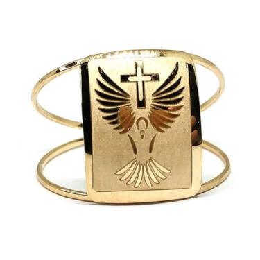 Imagem de Anel de ouro 18k Espirito Santo a Laser . - Elegancy Joias, 28