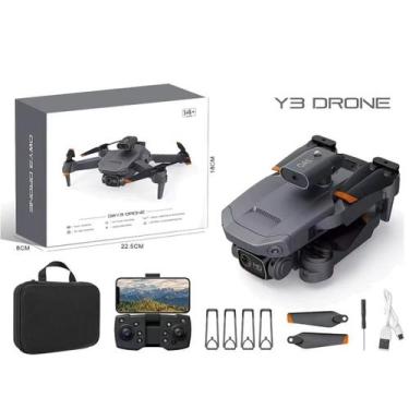Imagem de Drone Y3 Max, Câmera Dupla Wi-fi fpv 2.4GHz, 2 Baterias - DronePro