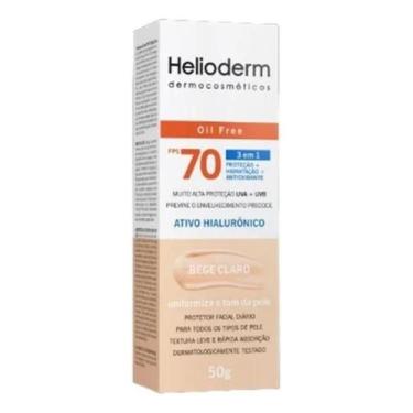 Imagem de Protetor Solar Facial Helioderm Oil Free 3 Em 1 Fps 70 Cor B - Hertz