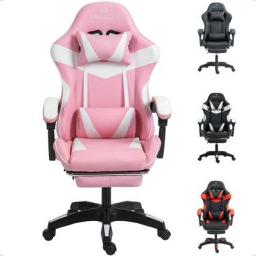 Imagem de Cadeira Gamer Escritório Arcalli Ergonômica Profissional, Rosa