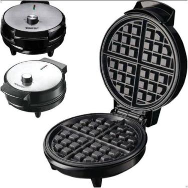 Imagem de Maquina de Waffles e Panquecas 1000W Antiaderente Inox 127V - CTMD