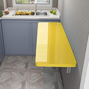 Imagem de Mesa dobrável montada na parede, para escritório, cozinha, sala de jantar, banheiro ou varanda, mesa de computador portátil resistente