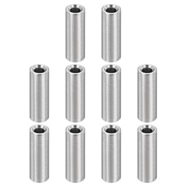 Imagem de PATIKIL Espaçadores de aço inoxidável M3, espaçador de metal de 12 peças de 3 mm ID x 6 mm OD x 18 mm L parafuso para parafuso de 1/8 polegada ou parafuso M3