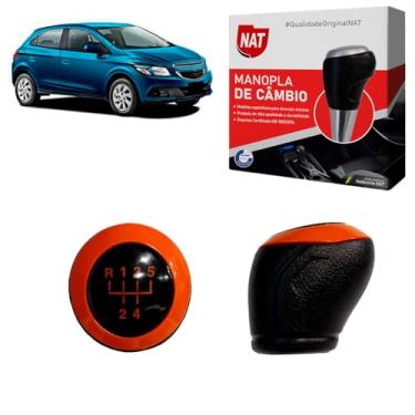 Imagem de MANOPLA DE CÂMBIO ONIX 13/19 5M ENCAIXE PRESSÃO ARO LARANJA