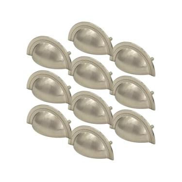 Imagem de 15 Unidades Puxador Para Armário Gaveta Cozinha Concha 1022 64mm (Niquel Escovado)