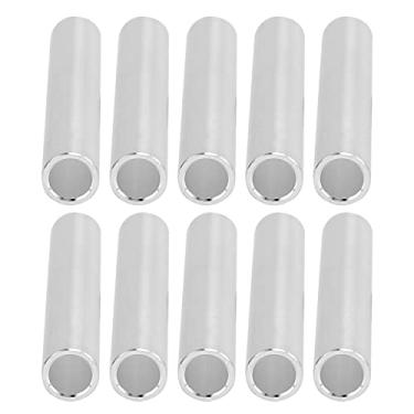 Imagem de Tubo redondo de alumínio de 10pcs, substituição de tubulação reta de 2 polegas, tubo sem costura para artesanato diy modelo 8x6mm