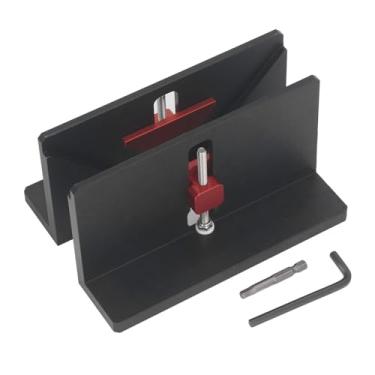 Imagem de Grampo de ângulo reto Crampo de alumínio ajustável Localizador de gabarito de canto do canto do canto do canto gaveta de quadros de moldura 2pcs Conjunto com chave inglesa e bit