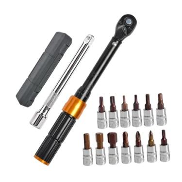 Imagem de Generic Conjunto de chaves de torque 1/4 Kit de ferramentas de manutenção de precisão Preto Acessórios profissionais resistentes aço cromo vanádio para