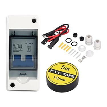 Imagem de Disjuntor Em Miniatura para Casa DC Disjuntor Em Miniatura DC Interruptor de Desconexão MCB 16A 1000V Montagem Em Trilho DIN Com Caixa à Prova D'água IP65 Pa66 para Uso Doméstico