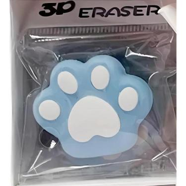 Imagem de Borracha Fofa 3D Patinhas - Importados, Azul