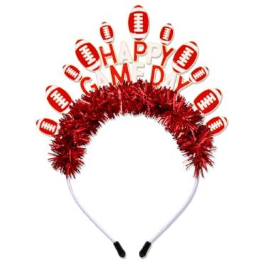 Imagem de MOLOCH Faixa de cabeça para o dia do jogo, com glitter, futebol, futebol, mãe, acessórios, roupas de dia de jogo, para mulheres, lembrancinhas de festa esportivas, presentes