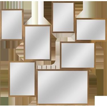 Imagem de Espelho Savona 127x124cm Bronze Quarto Sala Banheiro