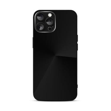 Imagem de Capinha Compativel com iPhone 13 Pro Verso Vidro Reflexivo Bordas de Silicone Luxuosa Premium Com Proteção de Camera