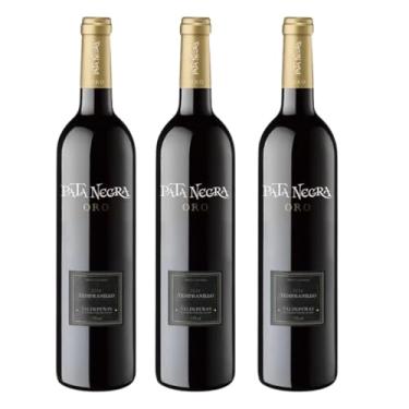 Imagem de Kit 3 Vinhos Tinto Espanhol Pata Negra Oro Tempranillo 750ml