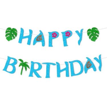 Imagem de faixa de feliz aniversário moana