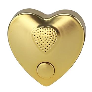 Imagem de Caixa de voz 350s com botão gravável, caixa de som para animais de pelúcia, gravador de voz para o Dia das Mães, Dia dos Namorados, Natal, presente de som criativo para meninos e meninas (ouro)