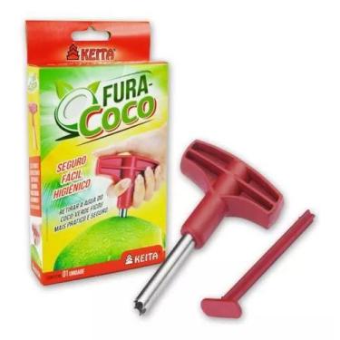 Imagem de Fura Coco Abridor Perfurador Furador Keita - C/ Nfe
