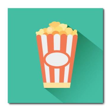 Imagem de Placa Decorativa - Pipoca - Cinema - 1322plmk - Allodi