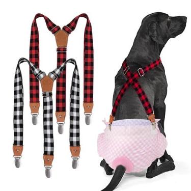 Imagem de Suspensórios para cães Pet Soft Diaper Keeper para cadelas