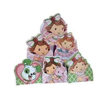 Imagem de Forminhas para Doces Tema Morango— Decoração de Festa Infantil, Lembrancinha, Mesa de Doces Personalizada — Kit com 50 unidades