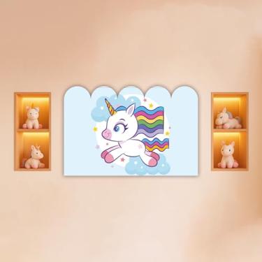 Imagem de Cabeceira de Cama Decorativa Infantil para Quarto de Meninas - Tema Unicórnio (CabCerq-0021)