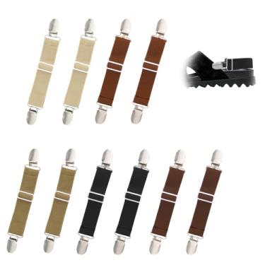 Imagem de 10pçs Tiras Elásticas para Sapatos, Tiras Elásticas Ajustáveis Salto de Sandália Removíveis Anti-Soltas Sapatos Cintos de Tornozelo Substituição para Tamancos Mulas Chinelos Sandálias (5 Cores)