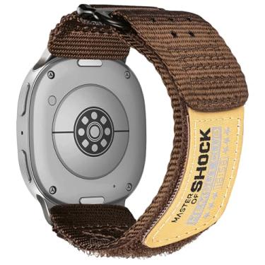 Imagem de Pulseira de nylon compatível com S Samsung Galaxy Watch 8 de 40 mm e 44 mm/Galaxy Watch 8 Classic de 46 mm (2025), pulseira de nylon militar Galaxy Watch Ultra, para homens