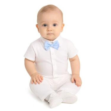 Imagem de Conjunto de Batizado Para Bebê Menino com Gravata Ravi - Kolim Enxovai
