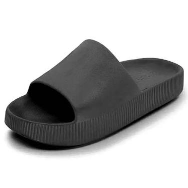 Imagem de Chinelo Slide Usaflex Nuvem Leveza Conforto Ag0501, Preto, 38