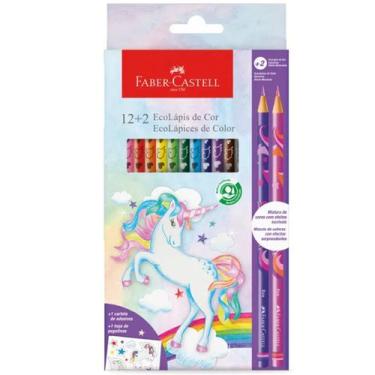 Imagem de Ecolápis de Cor Faber Castell 12+2 Coleção Unicórnio - FABER CASTELL L