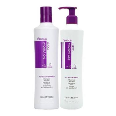 Imagem de Shampoo e Máscara Fanola Sem Depósito de Cor Amarela 350ml