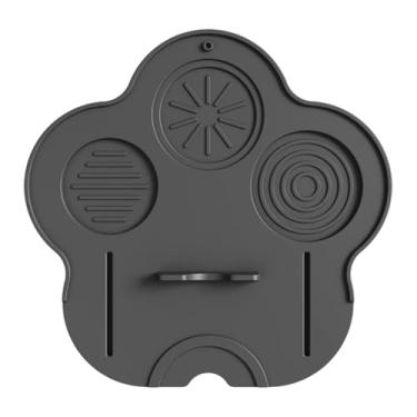 Imagem de Fenteer Tapete compactador de café expresso Tapete portátil para baristas Almofada compactadora de canto Acessório para balcão de cozinha Loja de dormitório, Preto