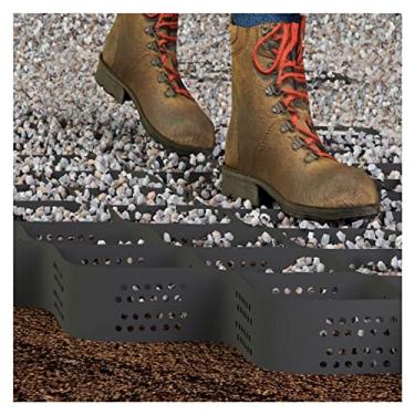 Imagem de Grades de suporte de cascalho de ervilha para passarela/entrada de automóveis, grade de solo expansível de 5 cm de altura para enchimento de cimento de areia de lama, tamanho personalizável (Cor: L x