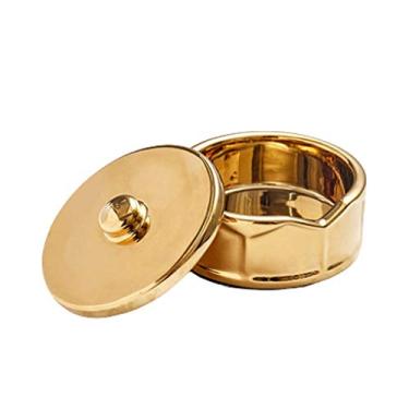 Imagem de Cinzeiros à prova de vento para cigarros cinzeiro com tampa à prova de vento, para cozinha de apartamento, pátio, escritório, bandeja de cinzeiro decorativa, suporte para decoração de bancada de