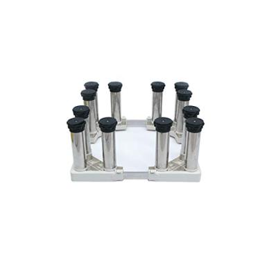 Imagem de Suporte de geladeira com base ajustável para secadoras Largura/Comprimento 42-70 cm Suporte de geladeira resistente Bandejas de piso de base para fogões Lava-louças Grande Barril de madeira (23-26 cm)