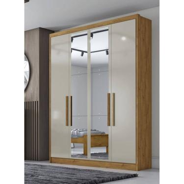 Imagem de Guarda Roupa Solteiro - Sevilha - Cumaru/Fendi - Novo Horizonte